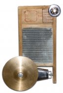 Zinc King with cymbal and bells