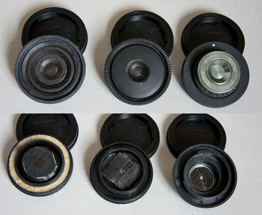 Pinhole lens front & back: 0.12mm, 0.15mm, 0.20mm