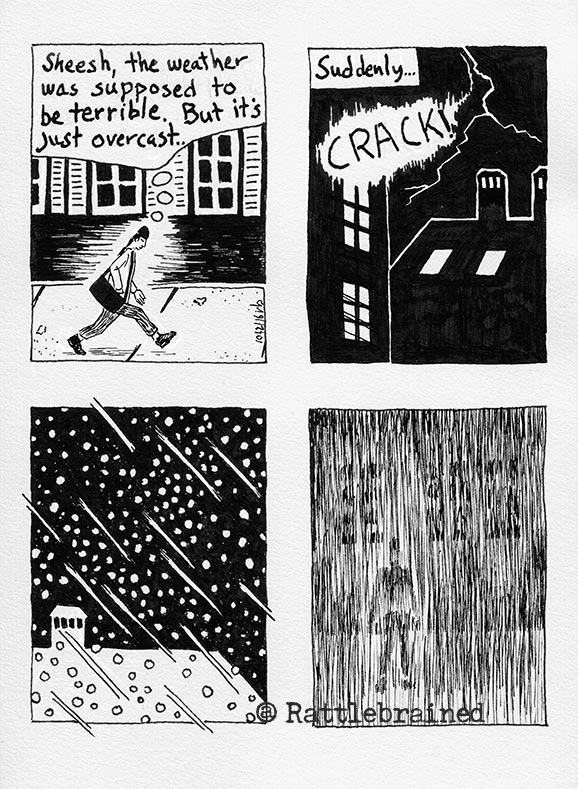 A comic about yesterday's weather