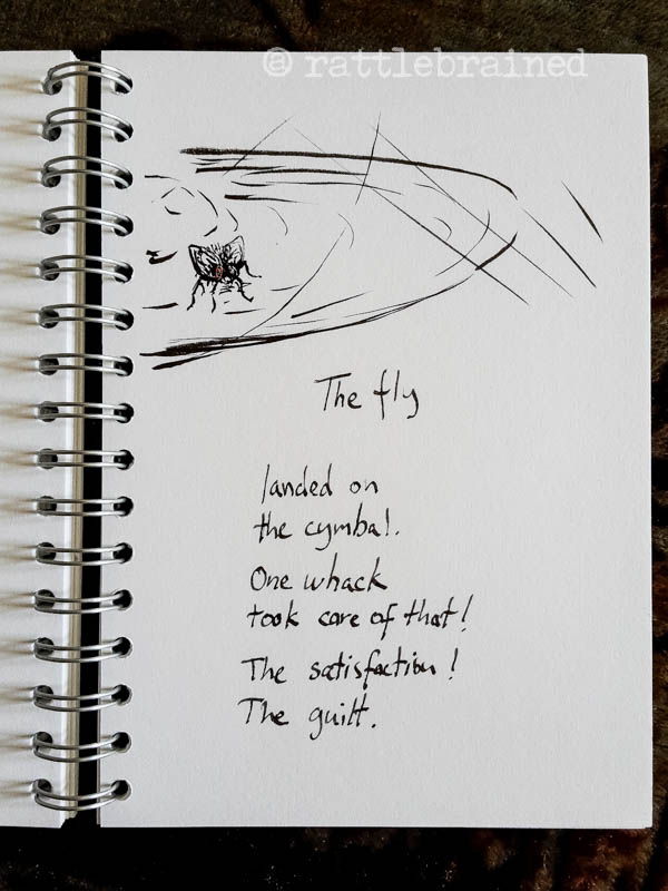 The Fly, a poem of sorts from the sketchbook...